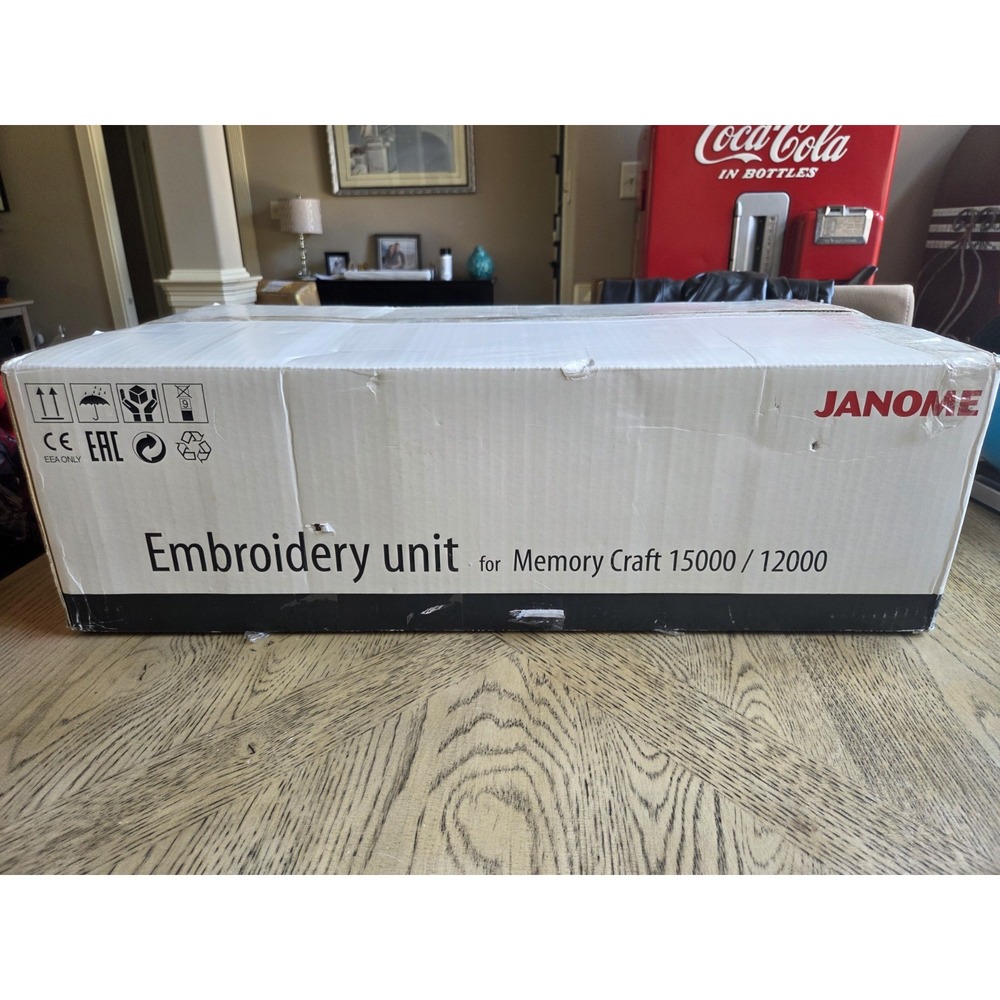 Janome Horizon Memory Craft 15000/12000/14000 Embroidery Unit and Case In Box